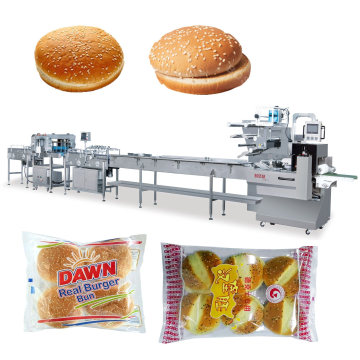 Machine d&#39;emballage alimentaire automatique pour pain à hamburger